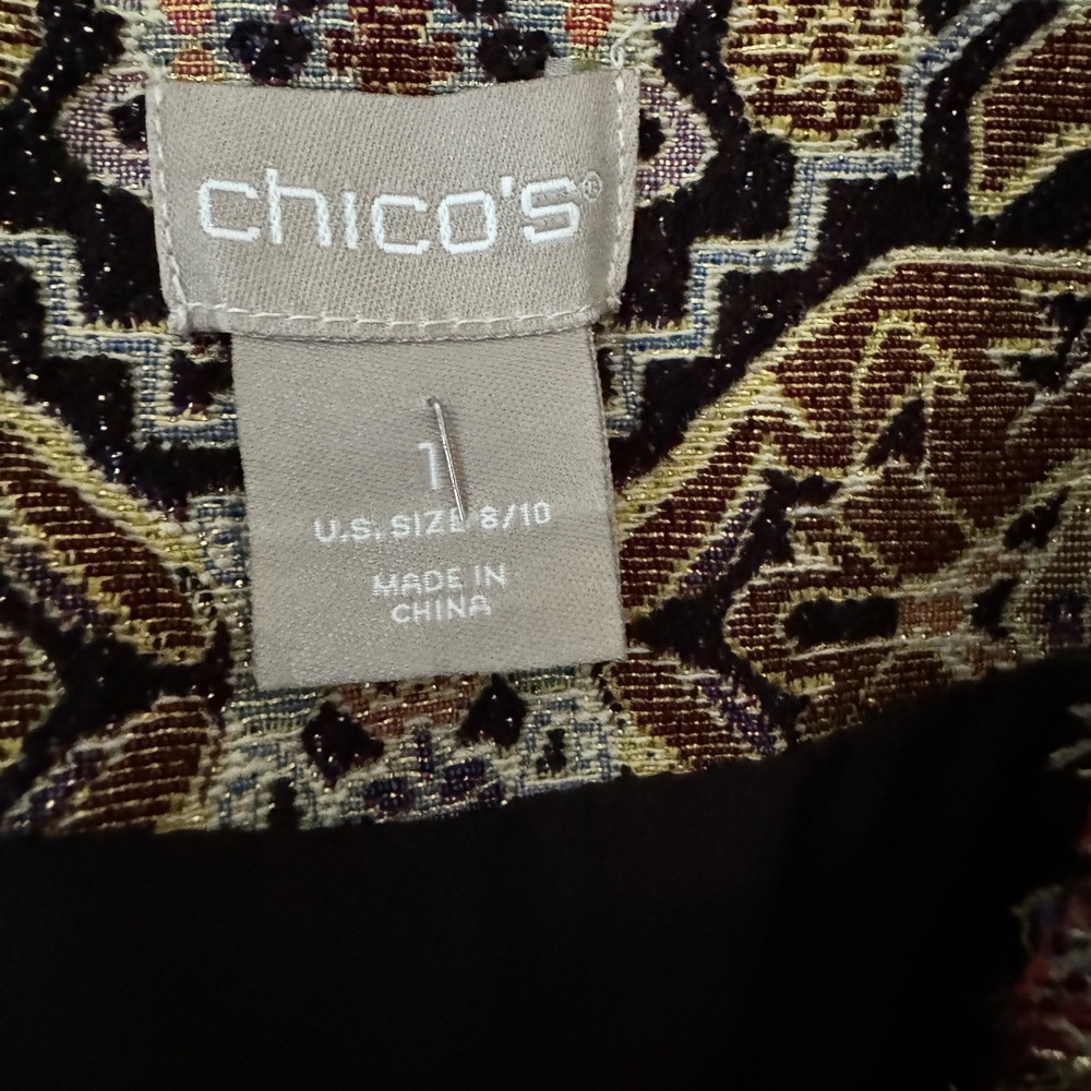 Chico's Multicolor Patterned Blazer - image 8